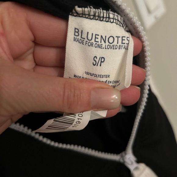 NWOT Bluenotes Black Onsie Sz XS - Picture 2 of 8